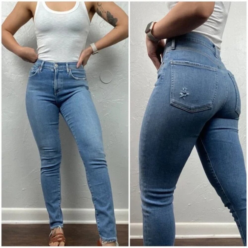 Agolde Sophie Mid Rise Skinny Jeans